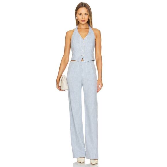 Veronica Beard Arabella Vest in Blue Oasis 8 - Picture 5 of 6